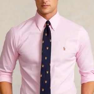 Ralph Lauren Pink Button Down Polo Classic Fit Size 17.5, 32/33
